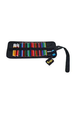 Yuga Suni Deri 36 Gözlü Rulo Kalemlik