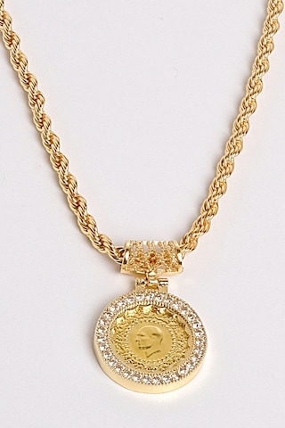 Ena Çeyrekli Halat Kolye