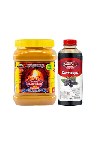 Bozkırlı Çavuşoğlu Tahin Kepeksiz 930 G + Çavuşoğlu Dut Pekmezi 1 KG