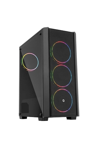 Frisby FC-9420G 600W +80 4XRGB Mesh Bilgisayar Kasası Siyah