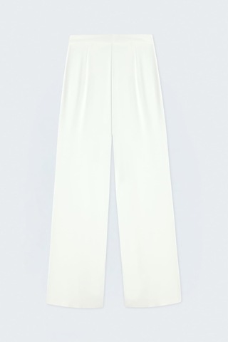 Sateen Bol Paça Pantolon - Ekru-137471