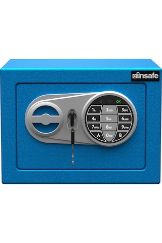 İnsafe ISCI17 Küçük Boy Çelik Para Kasası Mavi