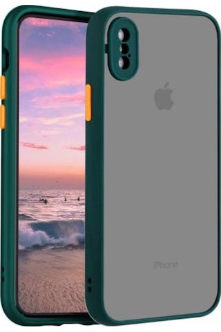 Apple Uyumlu iPhone X Xs Kilif Lens Korumali Mat Silikon Kapak 449255024