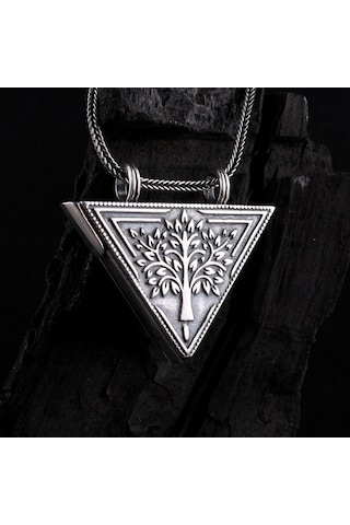 Fkgümüş 925 Ayar Gümüş Otantik Motif İşlemeli Hayat Ağacı Muska Kolye Fkgümüş 925 Ayar Gümüş Otantik Motif İşlemeli Hayat Ağacı Muska Kolye