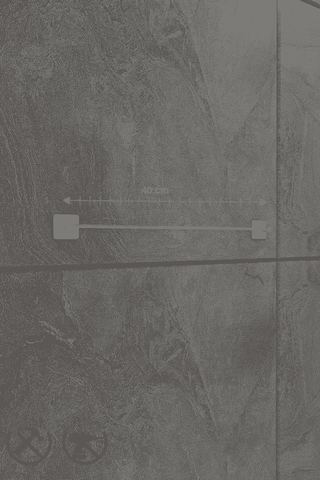 Alper Banyo Scilla Yapışkanlı Krom Kare Uzun Havluluk Krom