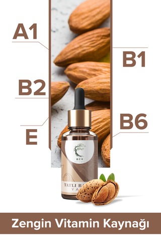 Tatlı Badem Yağı %100 Saf Ve Soğuk Sıkım