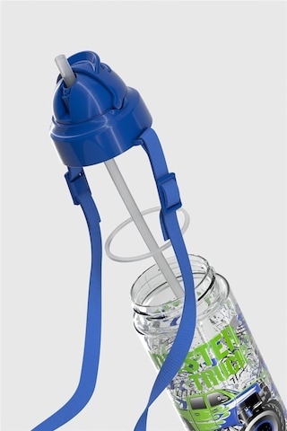 Renga Migo Desenli 500 Ml Askılı Pipetli Tritan Çocuk Matara 912008 Mavi MAvi