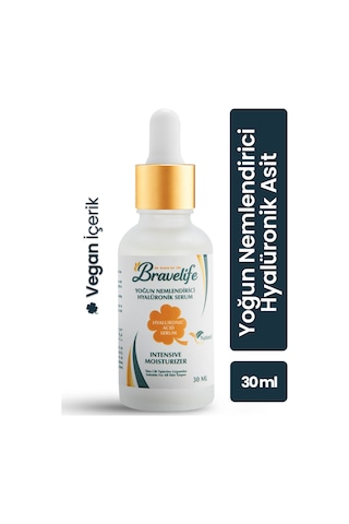 Yoğun Nemlendirici Aloe Vera Panthenol B5 Vitamin Vegan Hyaluronic Asit Serum 30 Ml