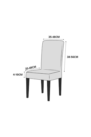 Tekli Gri Bürümcük Sandalye Örtüsü