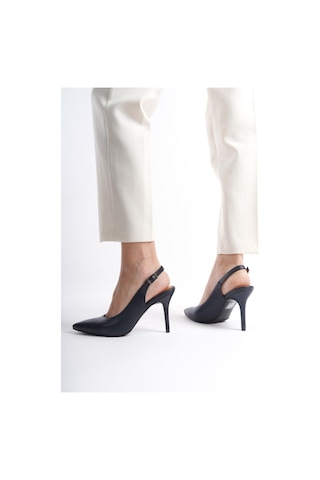Mubiano Hakiki Deri Collection Kadın Topuklu Stiletto & Ayakkabı Lacivert -mcalm433-lcv Lacivert