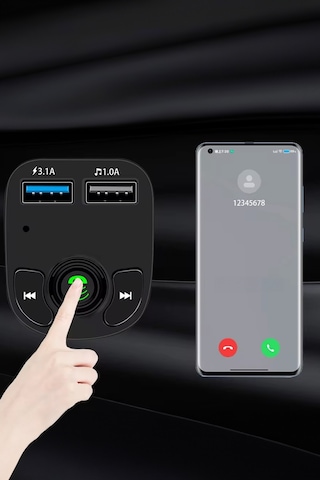 Thentech Radyo Üzerinden Bluetooth Bağlantı Sağlayan Şarj Çıkışlı Usb Okuma Fm Radyo Oynatıcı