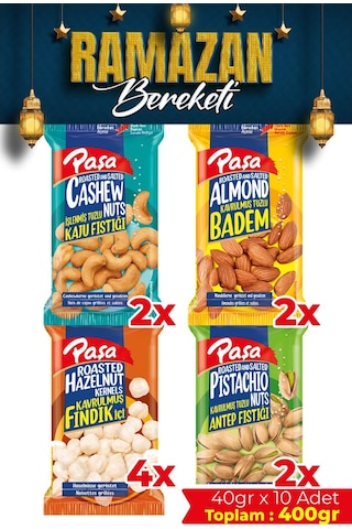 Paşa Kuruyemiş Karışık 10 x 40 G