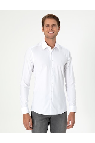 Pierre Cardin Erkek Beyaz Gömlek Desenli 50292264-vr013 Beyaz