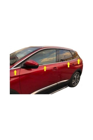 Peugeot 3008 Krom Cam Çıtası 2016 ve Sonrası 8Parça