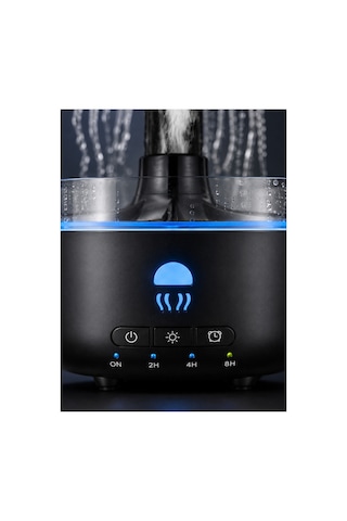 Rgb Işıklı Denizanası Hava Nemlendirici Ultrasonik Buhar Makinesi 2h 4h 8h Zamanlayıcılı Renkli