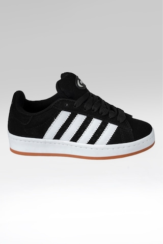 Modmen Cmps Unisex Bağcıklı Ortopedik Spor Sneaker Ayakkabı Siyah-beyaz Çizgi