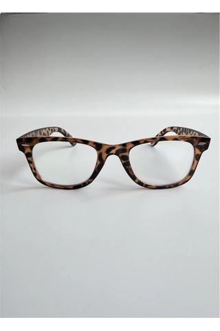 Habeq Unisex Wayfarer Leopar Mavi Işık Korumalı Gözlük Ekran Gözlüğü Blue Block Çok Renkli