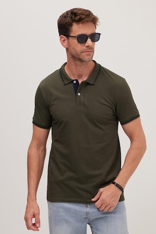 Tudors Erkek Slim Fit Dar Kesim %100 Pamuk Yumuşak Dokulu Serin Tutan Kumaş Düz Pike Haki Polo Yaka Tişört-42250 Haki