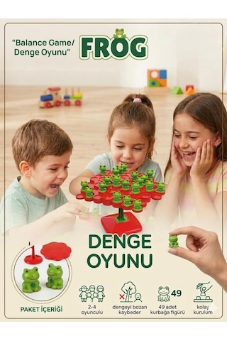 Kurbağa Denge Oyunu: Kim Kuleyi Devirmeden Bitirecek