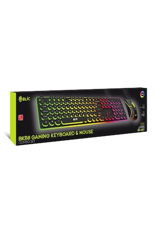 Rainbow BKB8 RGB Kablolu 105 Tuşlu Led Işık Gaming Klavye Mouse Set