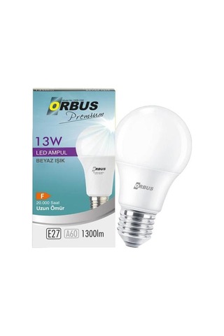 Orbus Premium 13w E27 1300lm Ampul - 6500k Beyaz Işık