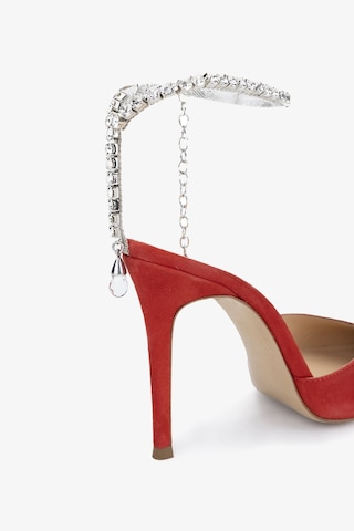 Valmenti Calla Kadın Kırmızı Süet Hakiki Deri Topuklu Ayakkabı 613 27450 Bn Ayk Y24 Kırmızı