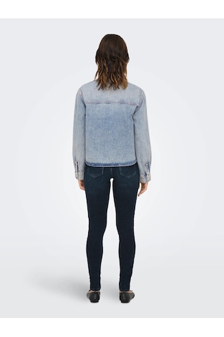 Name It Only Onlcassie Ls Ovs Kadın Denim Gömlek 15329891 Mavi