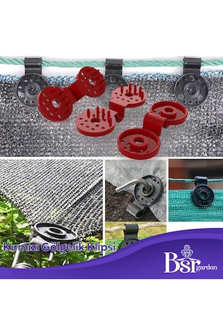 Gölgelik Klipsi Uv Katkılı 50 Adet Bsr Garden
