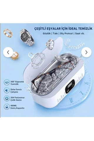 Ultrasonik Temizleyici Gözlük Takı Temizleme Makinesi 220v Dijital Ultrasonik Yıkama Cihazı