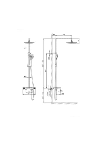 Fm-2155 Siyah Duş Ünitesi Fm-2155 Diğer
