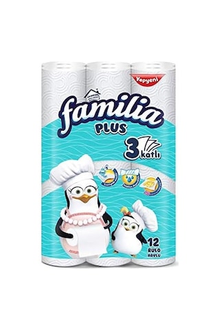 Plus 3 Katlı 12&apos Li Kağıt Havlu 1 X 12 Adet