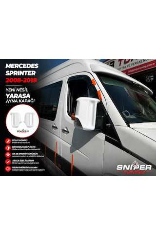 Mercedes Sprinter 2008-2018 Model Arası Yeni Nesil Yarasa Ayna Kapağı