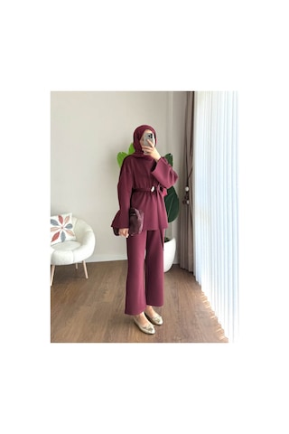 Unika Boutique Kadın Tesettür Scuba Takım Bordo