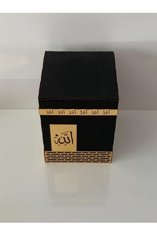 Aynalı Pleksi Motifli Ahşap Kabe