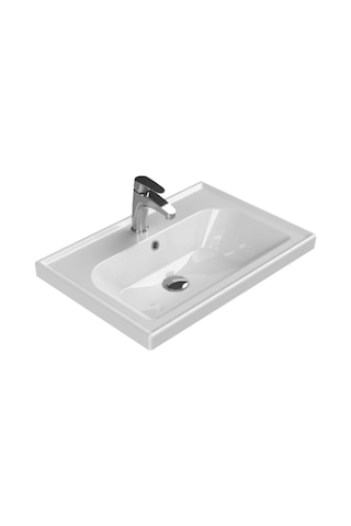 Turkuaz Seramik Cerastyle Frame 65 x 45 CM Etajerli Lavabo