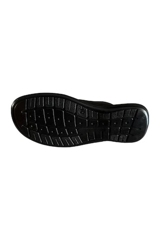Castle Black 8521 Erkek Deri Yazlık Comfort Terlik Siyah Siyah