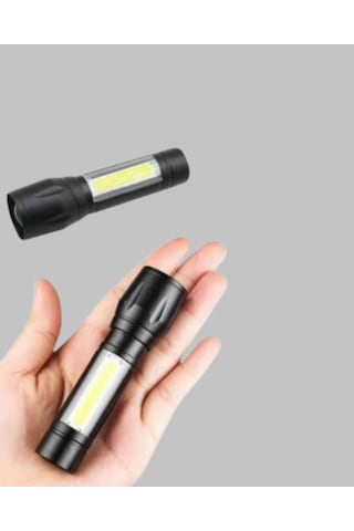 Dayanıklı 4 Mod Şarjlı Işıldak Suya Darbeye Dayanıklı 100.000 Saat Led Ömrü - 500 Çok Renkli
