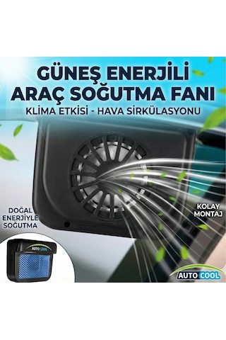 Auto Cool Güneş Enerjisiyle Çalışan Araç İçi Soğutucu Standart