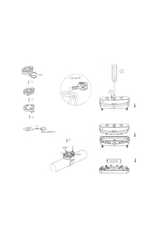 Bisiklet Arka Stop Sağ Sol Sinyal Lambası Led Xc Pil Dahi Siyah