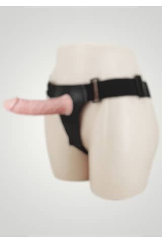 Xshopum 15,5 Cm İçi Boş Belden Bağlamalı Titreşimli Protez Penis Vibratör