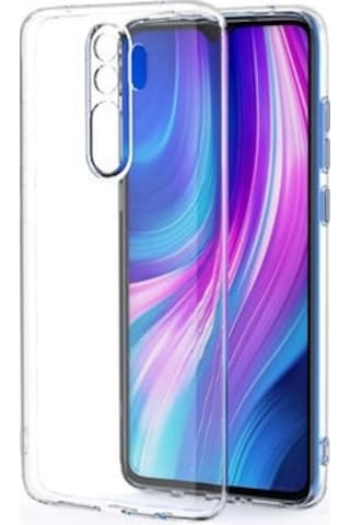 Xiaomi Redmi Note 8 Pro İle Uyumlu Kılıf Şeffaf Kamera Korumalı Esnek Silikon Telefon Kılıfı Kapak