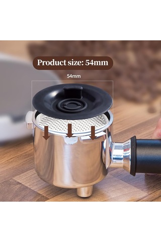 Xiyyadms 54mm Silikon Espresso Makinesi Temizleme Y垫片i, Ters Akımlı, Kahve Kalıntılarını Kaldırır, Breville Ve Diğer Modellerle Uyumlu Koyu Gri