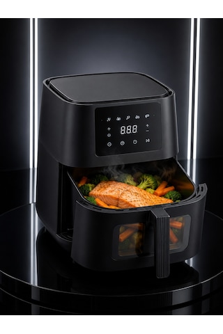 Yağsız Yemek Pişirme İçin Dijital Air Fryer Fritöz Çok Renkli