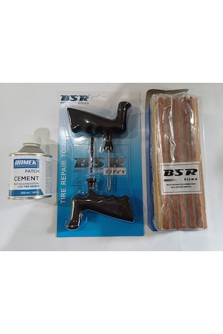 Dubleks Lastik Tamir Kiti, Fitil Atma, Kanal Açıcı Ve 25 Adet Uzun Fitil