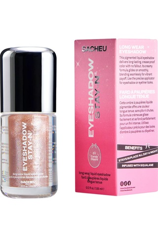 Sacheu Eyeshadow Stay-n Uzun Süre Kalıcı Likit Far 01 Candy Dippd