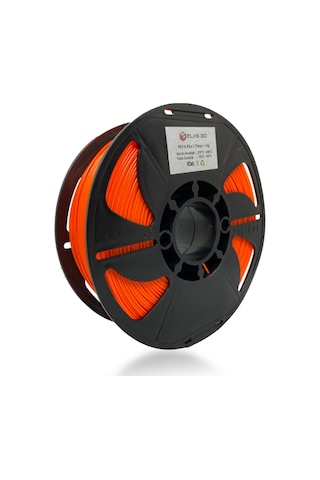 Elas 1.75mm Turuncu PET-G PLUS Filament 1Kg