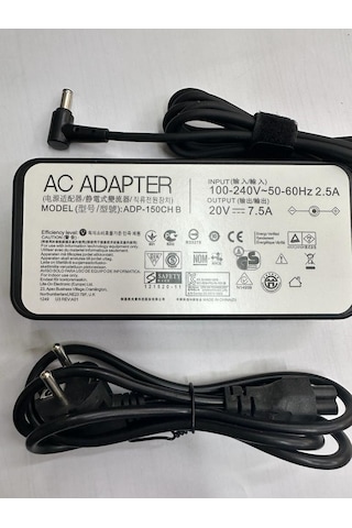 Notebook Adaptörü 20 Volt 7.5 Amper 6.0 Mm 3.7 Mm Notebook İğneli Adaptör