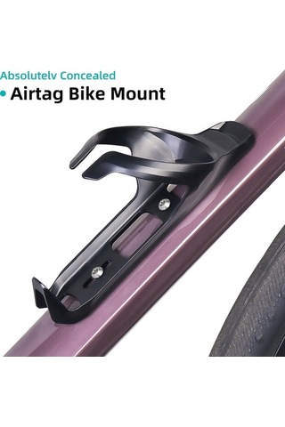 Pazly Airtag Bisiklet Gizli Tutucu, Su Şişesi Kafesi Montajı, Çok Renkli Bisiklet Braketi Çok Renkli