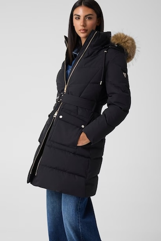 Guess Kapüşonlu Kadın Mont-w6bl57w4196 siyah