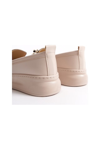 D602 Günlük Ortopedik Garantili Kadın Loafer Ayakkabı Nut